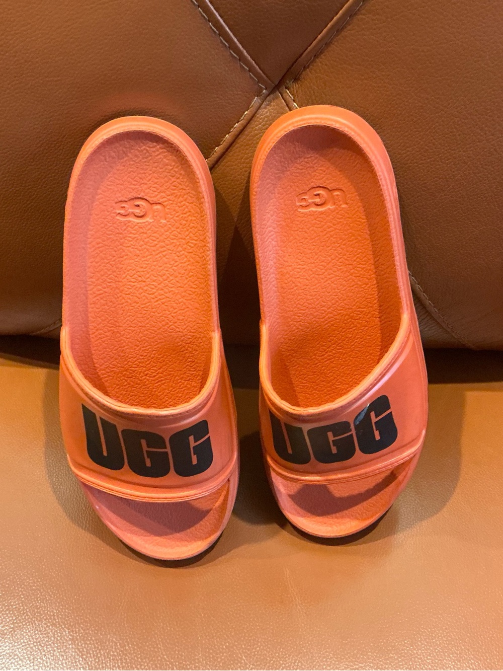 UGG Coral Slide Sandals with Black Logo
